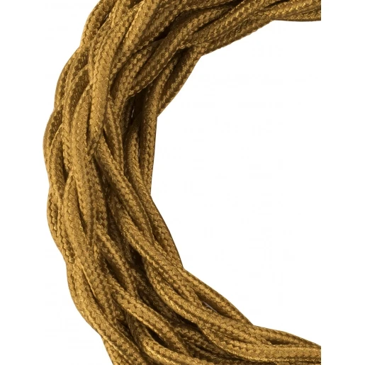Bailey Textile Cable Twisted 3C 50M Gold
