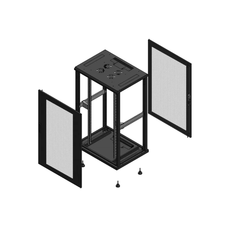 Gigamedia Vloer patchkast AV enkel PER AR enkel PER EX 19" 26HE 800x600mm Zwart GGM 702686PPSPPSEX