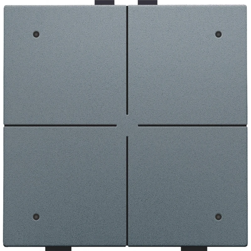 Niko Drukknop met led en comfortsensoren Home Control 4-voudig grijs inbouw 220-52204