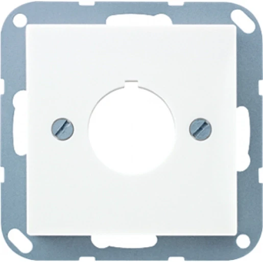 Jung A range afdekking 22,5mm a500 Basiselement met centrale afdekplaat 1 connector Zonder label zwart A564SW