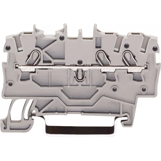 Wago 3-DRAADS DOORGANGSKLEM Verbindingsrijgklem 0,5-1,5mm² eendr. 0,14-1mm² meerdr. Zwart