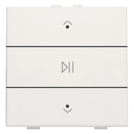 Niko Home Control Tastsensor bussysteem bediening audio enkelvoudig wit inbouw IP20 RAL 9010 101-52073