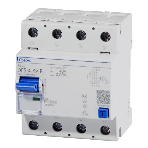 Doepke DFS4 Aardlekschakelaar 4p 40A 0.03A type A 09134919