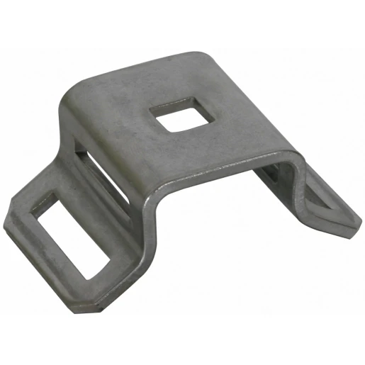 Dehn Bracket stst f.fix.tension.strap 25mm w.square hole 9mm f.pipes d