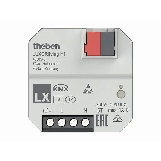 Theben LuxorLiving Verwarmingsactor bussysteem UP enkelvoudig inbouw 230V 4800540