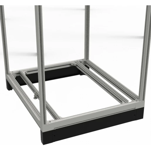 Minkels 800MM SOKKELHOEKSTUK MET SOKKELPLINT VOOR EN ACHTER 100 MM