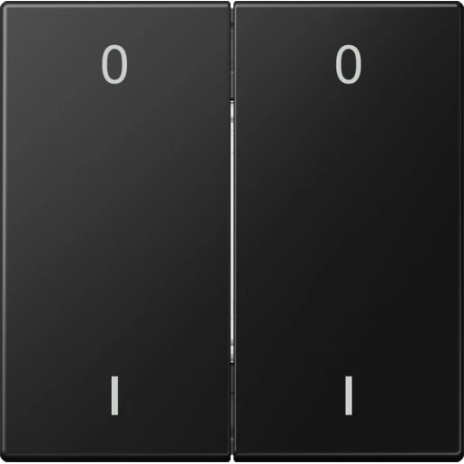 Jung LS range enOcean wandzender symbolen 0 I 4-kanalen Zwart ENOLS995-01SWM