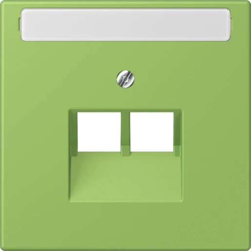 Jung LS range Afdekking centraalplaat LC32051 UAE/IAE 2 connectoren Met label LC969-2NAUA220