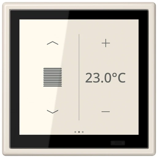 Jung LS range Touch ruimtecontroller KNX wit RAL 1013 LS459D1S