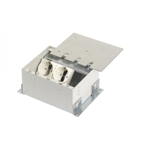 OCS Velox mini 2x 230V RA+1x M45 leeg deksel tbv tapijt/parket