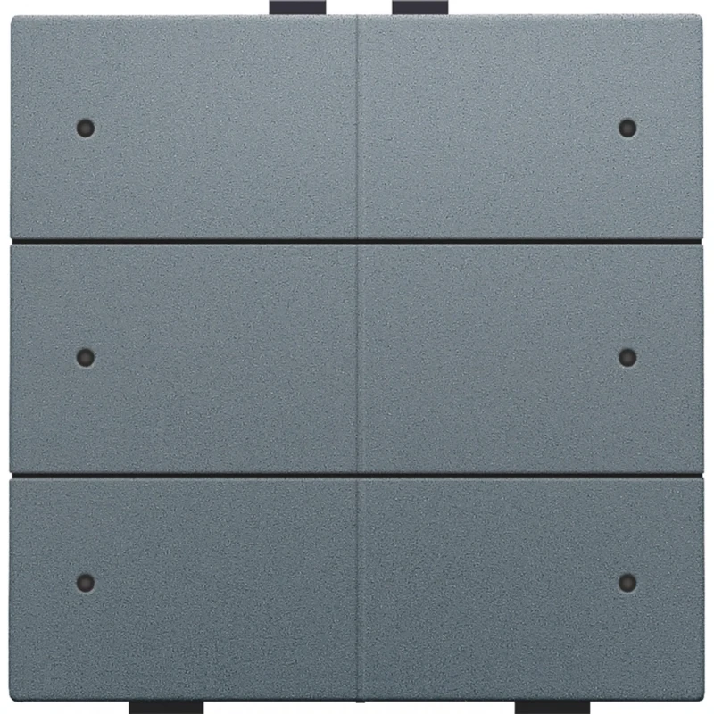 Niko Drukknop met led en comfortsensoren Home Control 6-voudig grijs inbouw 220-52206