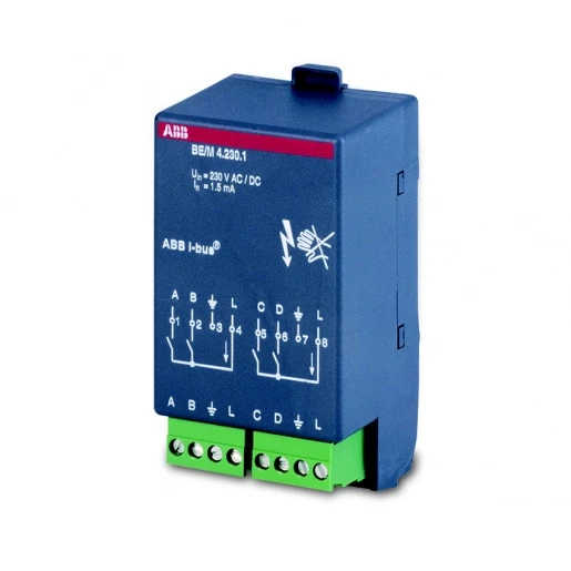 ABB Busch-Jaeger i-bus KNX Binaire ingang bussysteem 4-voudig 12 - 24V KNX 2CDG110006R0011