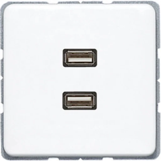 Jung CD range afdekking cd500 alpine wit 2x usb MACD1153WW