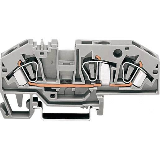 Wago Serie 282 Verbindingsrijgklem 0,2-6mm² eendr. 0,2-6mm² meerdr. Grijs