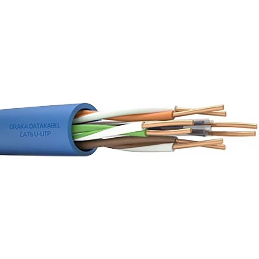 Draka UC400 HD Cat.6 U/UTP Dca Blauw 4x2x0,54 mm