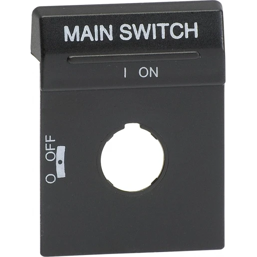 ABB GEPRINTE TEKST PLAAT VOOR OH 1 EN OH 3 HENDELS TEKST: MAIN SWITCH