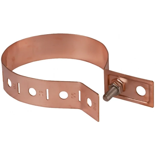 Dehn Downpipe clamp 60-100mm cu with connection bore d 10.5mm