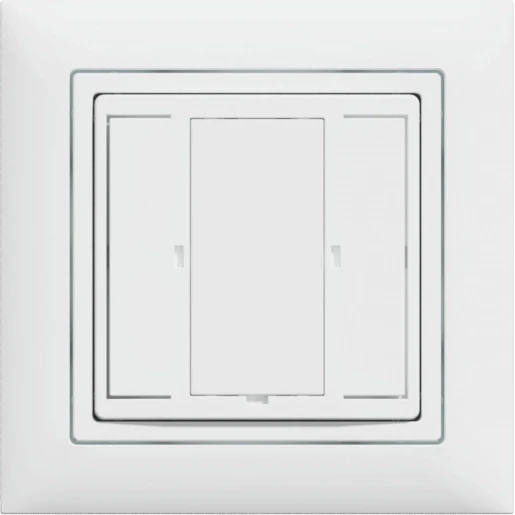 B.E.G. Drukknopmodule KNX 2-voudig wit met tekstv inbouw IP20 93172
