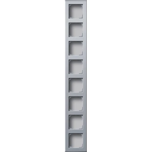 Gira Profiel 55 Opbouwbak inbouwschakelmateriaal 8-voudig aluminium Verticaal 136626