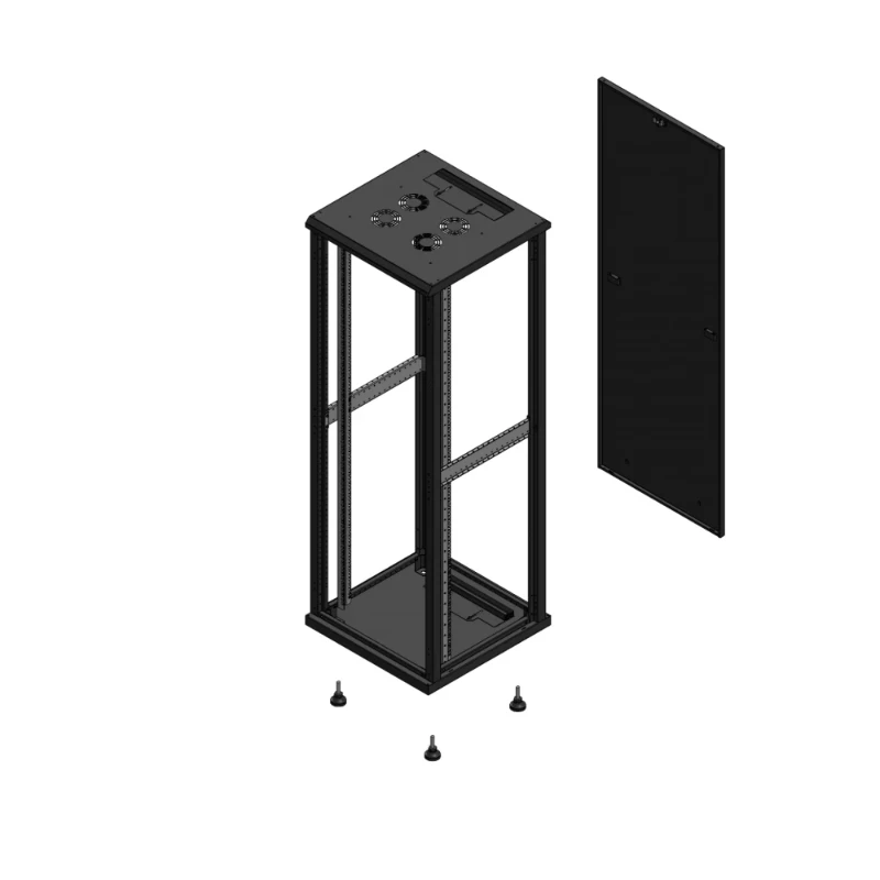Gigamedia Vloer patchkast SP PAR EX 19" 36HE 600x600mm Zwart GGM 703666SPPAREX