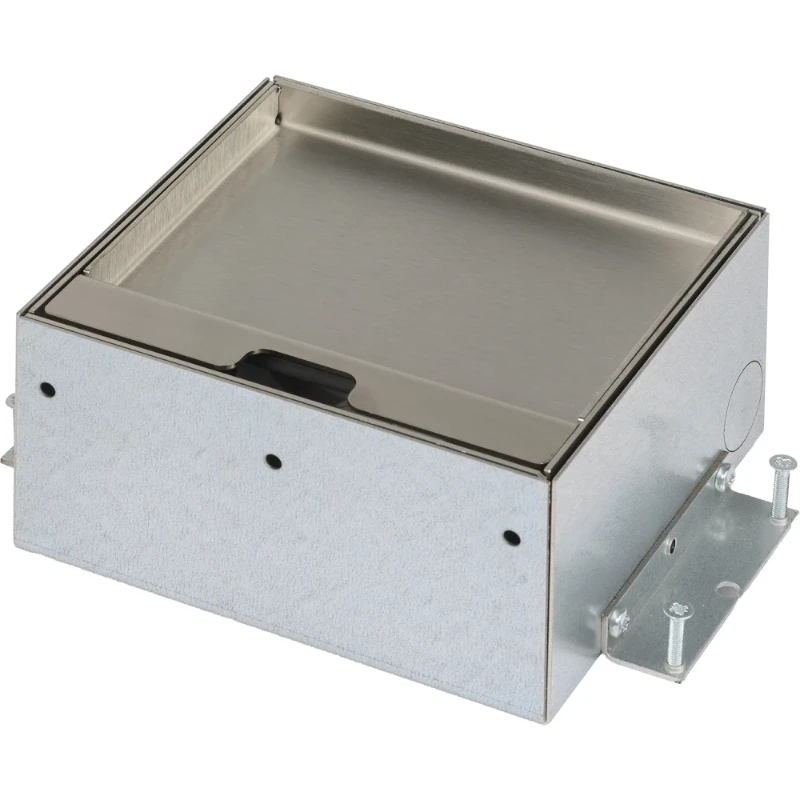 OCS Servicebox 3.0 2x 230V RVS deksel met 15mm inlegdiepte zonder