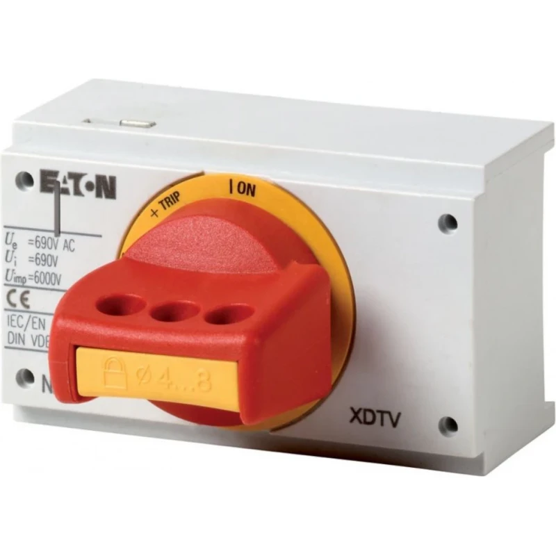 Eaton Draaibed. op schakelaar incl. knop met deurvergr. NZM2 rood/geel UL/I
