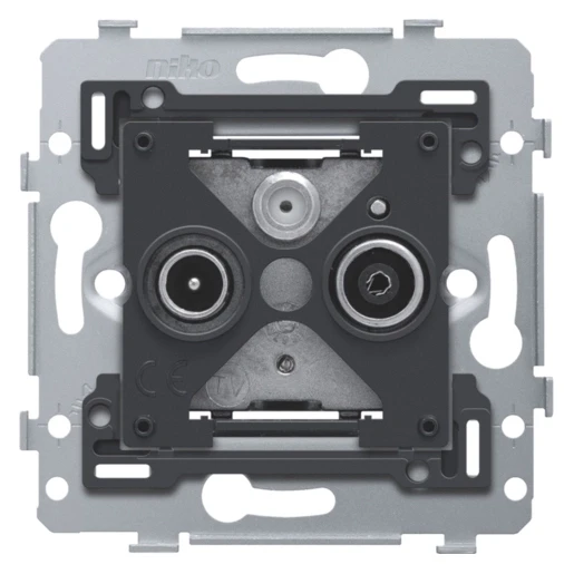 Niko antennecontactdoos inbouw 3v TV/RD/SAT einddoos IP41 170-79551