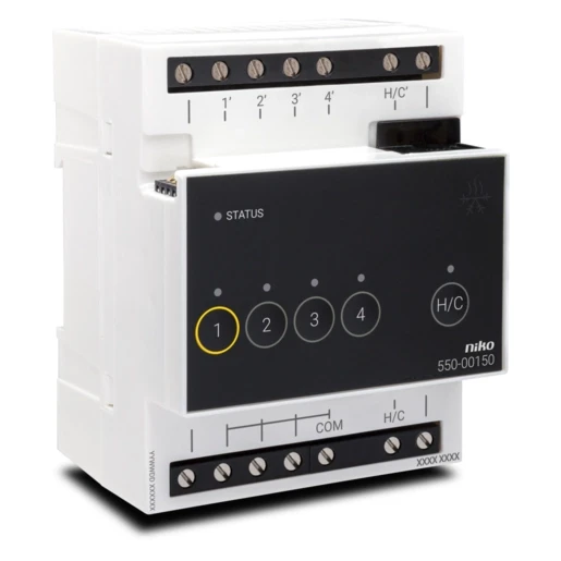 Niko Home Control Verwarmings- of koelingsmodule DIN-rail 550-00150