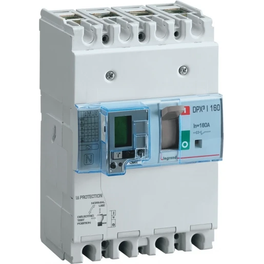 Legrand DPX3 160 LASTSCHAKELAAR MET AARDLEKBEVEILIGING 4 POLIG 160A