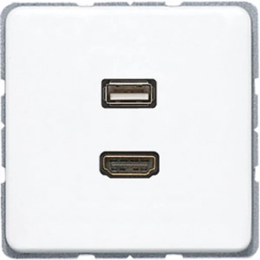 Jung CD range afdekking cd500 alpine wit hdmi/usb MACD1163WW