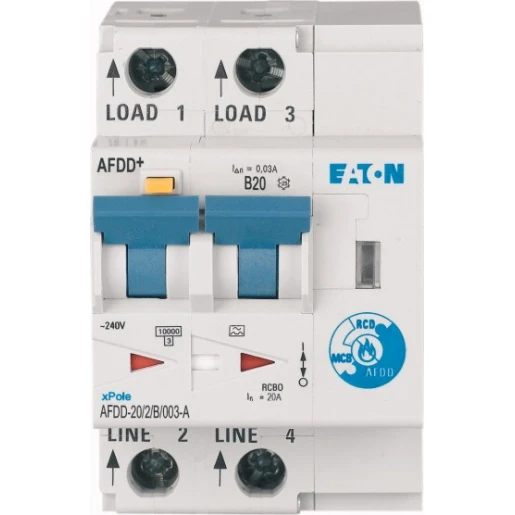 Eaton Vlamboogbeveiligings component AFDD 20A 2P B-KAR 30MA