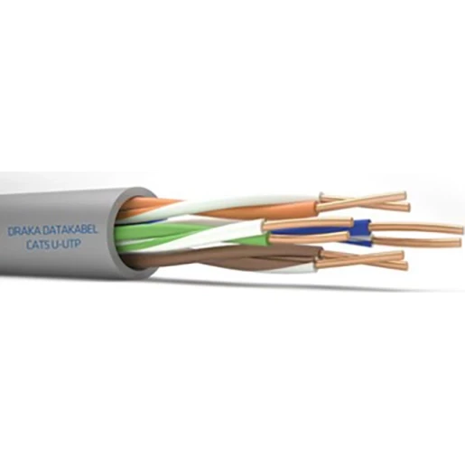 Draka UC300 24 Cat.5e U/UTP Dca Grijs 4x2x24 AWG