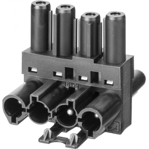 Adels SPLITTER 4-POLIG 1 IN 2 UIT ZWART
