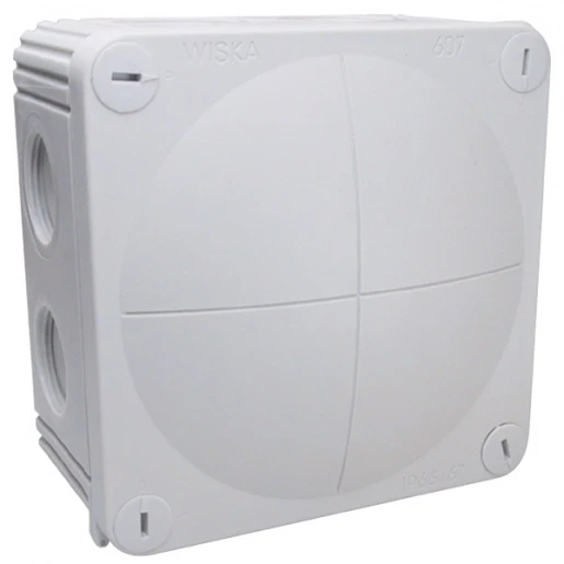 Wiska KABELDOOS 85X85MM MEMBRAAN-EN WARTELINVOER M20 MET 3XESKV20 GRIJS