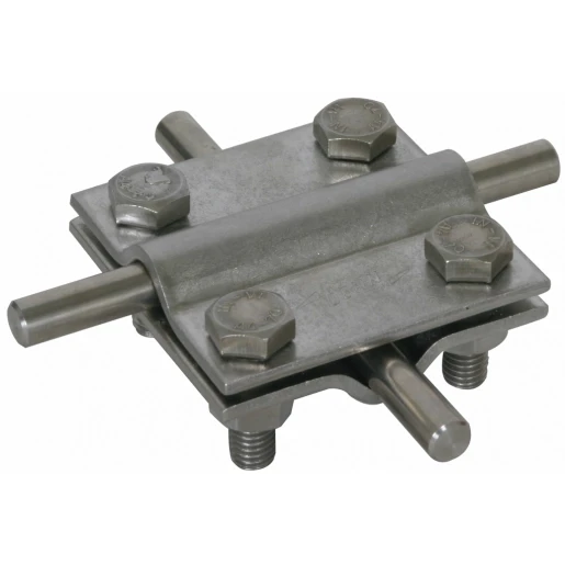 Dehn Cross unit stst(v4a) f.2x rd 8-10mm dim.60x60mm without intermediate