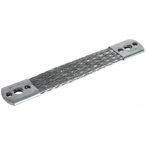 Dehn Bridging braid al 50mm² l 180mm with fixing bores 1x10.5 2x6.5mm