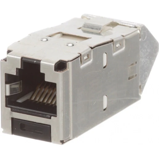 Panduit Mini-com boven/beneden jack module afgeschermd U / UTP Cat6A (IEC) RJ45 8(8) zwart CJSUD6X88TGY