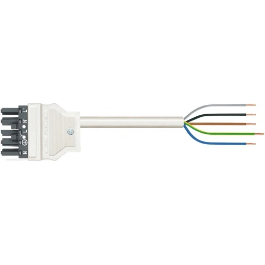 Wago SERIE 771 Patchkabel gebouwinstallatie 5p Contrastekker (female) Vrij kabeluiteinde 5000mm