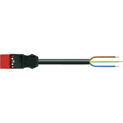 Wago SERIE 771 Patchkabel gebouwinstallatie 3p Stekker Vrij kabeluiteinde 5000mm