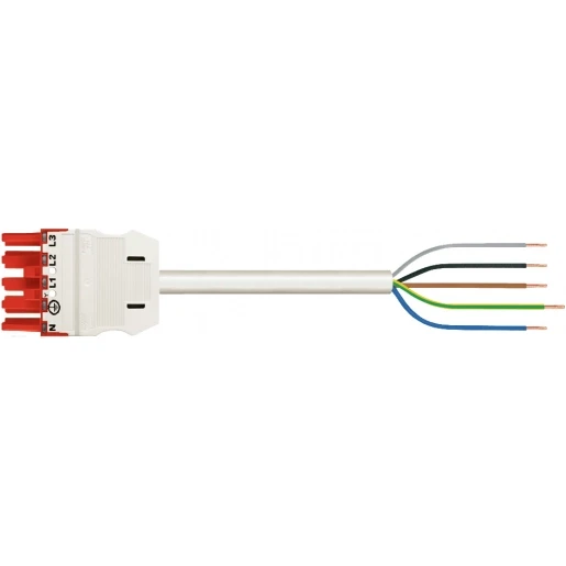 Wago SERIE 771 Patchkabel gebouwinstallatie 5p Contrastekker (female) Vrij kabeluiteinde 2000mm