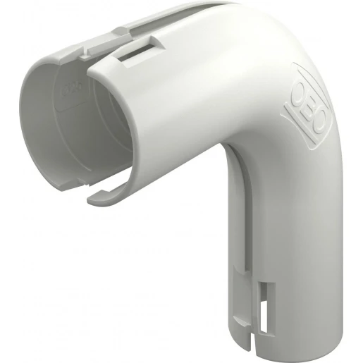 OBO Quick-Pipe-Bocht 90° M25 PP zuiver wit 9010