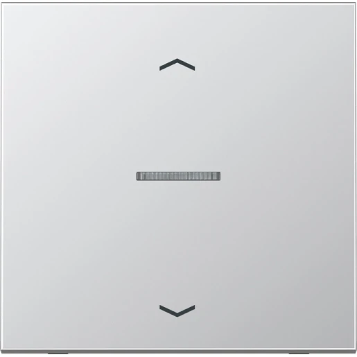Jung LS range Home stuurafdekking pijl enkelvoudig Mat aluminium RAL 9006 BTAL17101P