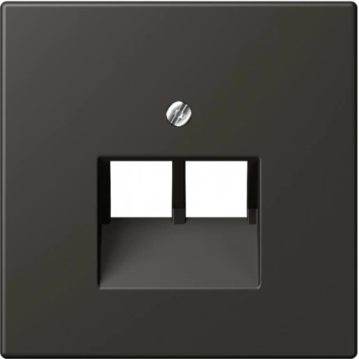 Jung LS range Afdekking centraalplaat 4320R UAE/IAE 2 connectoren Zonder label LC969-2UA259