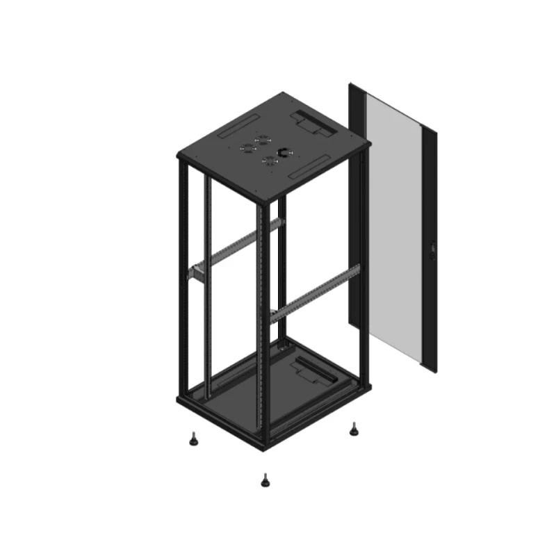 Gigamedia Vloer patchkast SP AR enkel VER EX 19" 42HE 800x1000mm Zwart GGM 7042810SPPVSEX