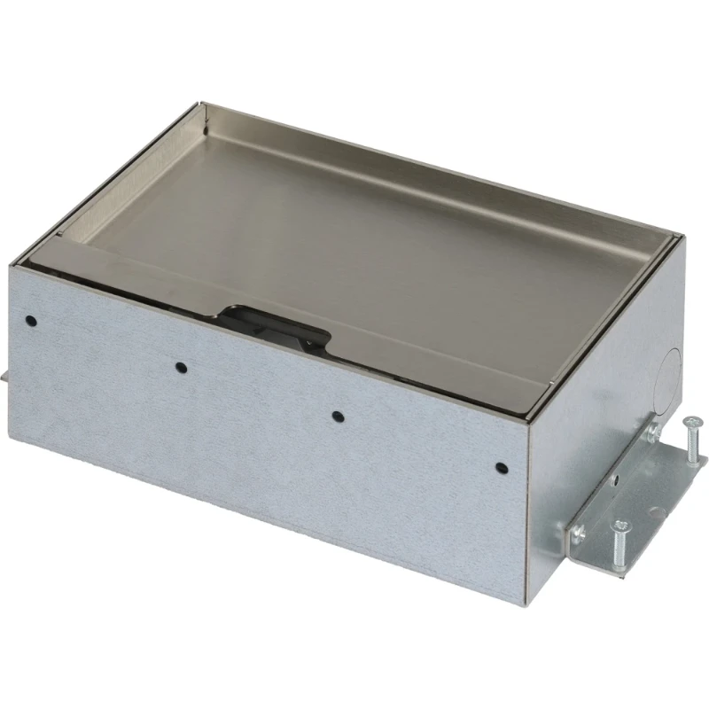 OCS Servicebox 3.0 2x 230V + 1x leeg RVS deksel met 15mm inlegdiepte