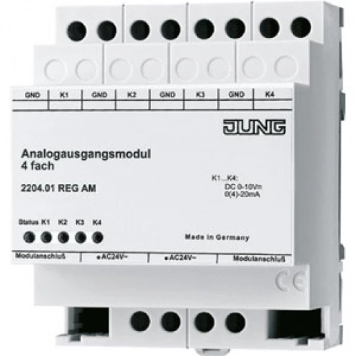 Jung Uitbreidingsmodule analoge uitgangsmodule KNX KNX DIN-rail 2204.01REGAM