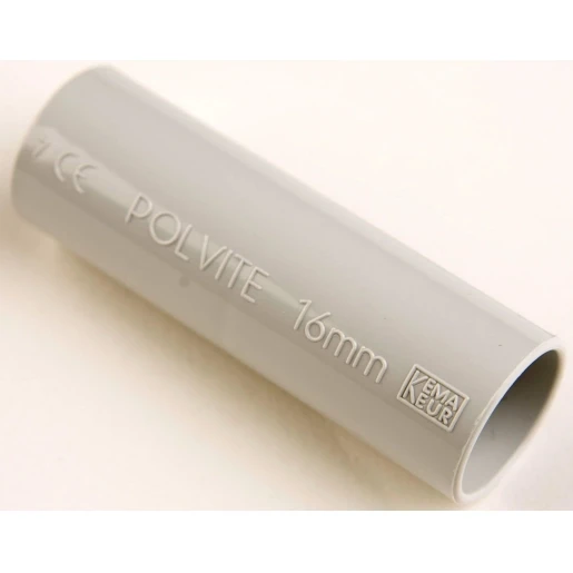 Pipelife Halovolt halogeenvrij sok 38mm licht grijs ral7035