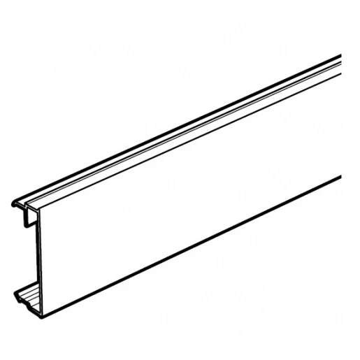 Legrand Snap-on deksel wandgoot snap-on glad 2000x45mm geanodiseerd/geëloxeerd aluminium Halogeenvrij 603817