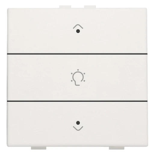 Niko Home Control Bediening dimming 3-voudig wit inbouw IP20 RAL 9010 101-52043
