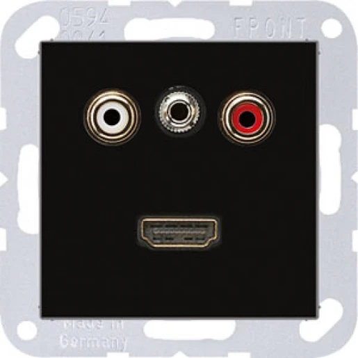 Jung A range afdekking a500 audio/jack/hdmi MAA1082SW